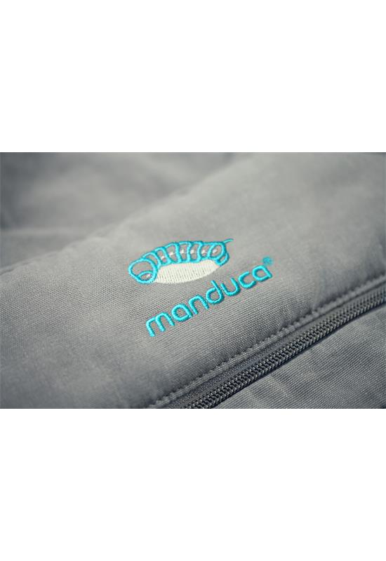 Manduca XT Babytrage grey ocean logo