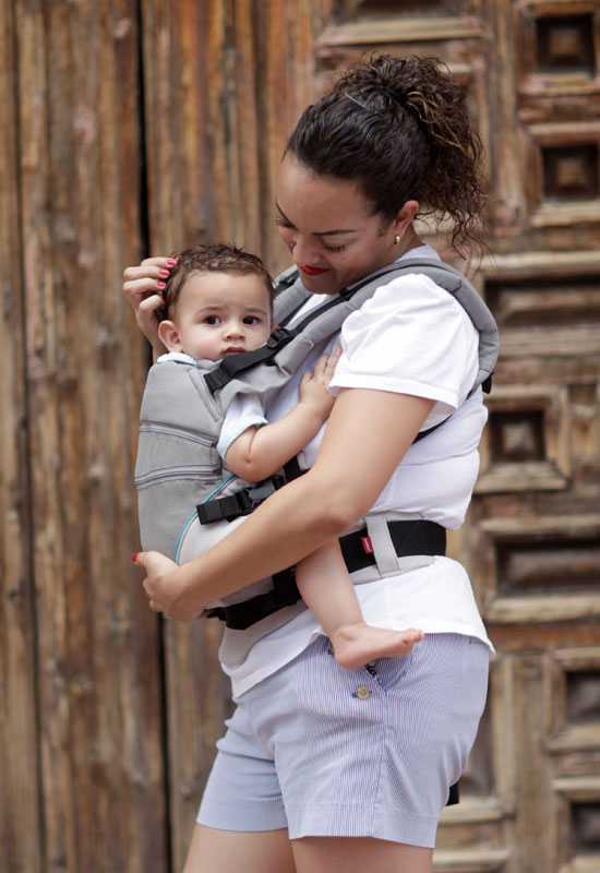 Manduca XT Babytrage grey ocean wall