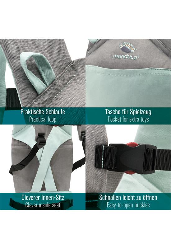 Manduca Doll Carrier mint Details