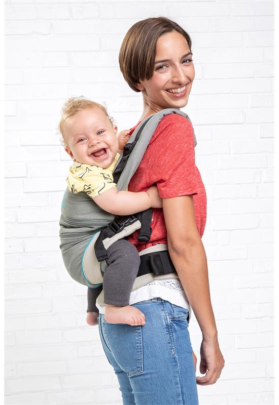 Manduca XT Babytrage grey ocean back