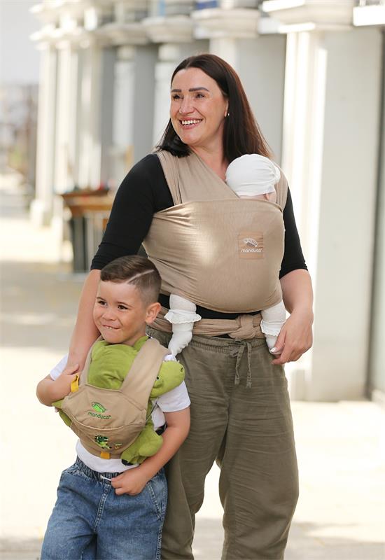 Manduca Sling Tragetuch Nougat live