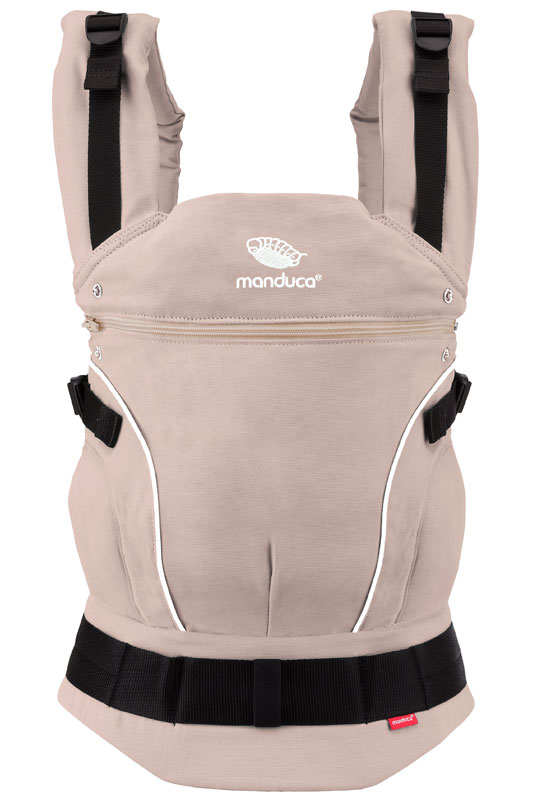 Manduca First Pure Cotton Babytrage powder front