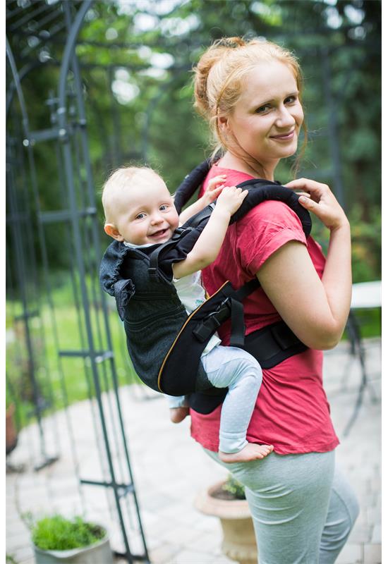 Manduca XT Babytrage denimblack toffee back