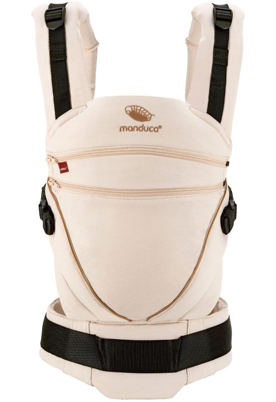 Manduca XT Babytrage denimpowder toffee front