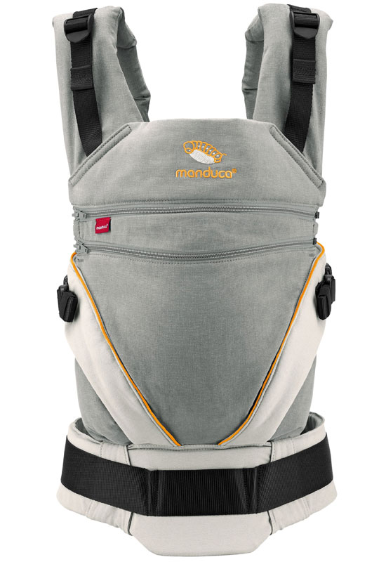Manduca XT Babytrage grey orange front