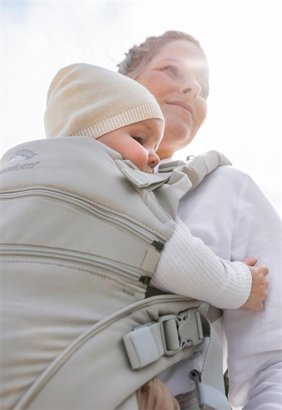 Manduca XT Babytrage Monochrome cloud detail