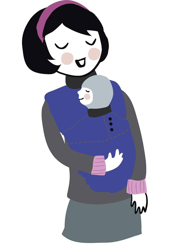 MaM Snuggle Boucle dark iris detailMaM Snuggle Boucle dark iris detail