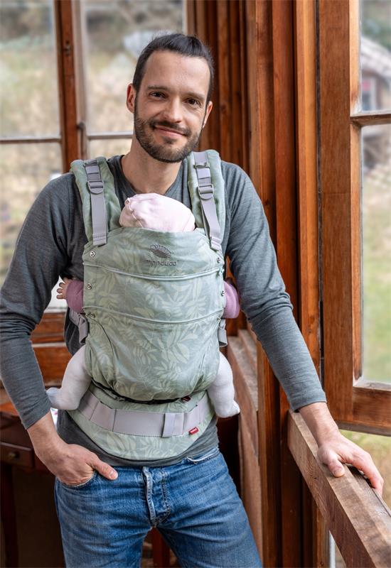 Manduca First Limited Edition Babytrage Botanic green dad