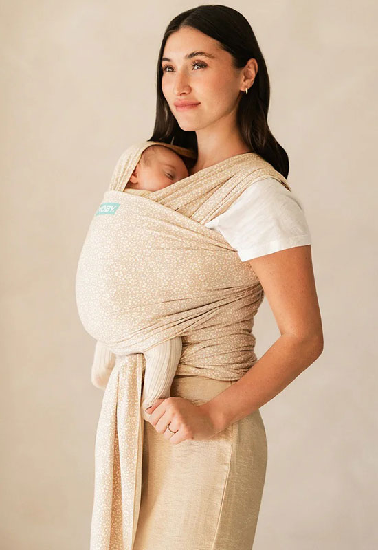 Auszeit im Tragetuch Moby Classic Coastal Blooms