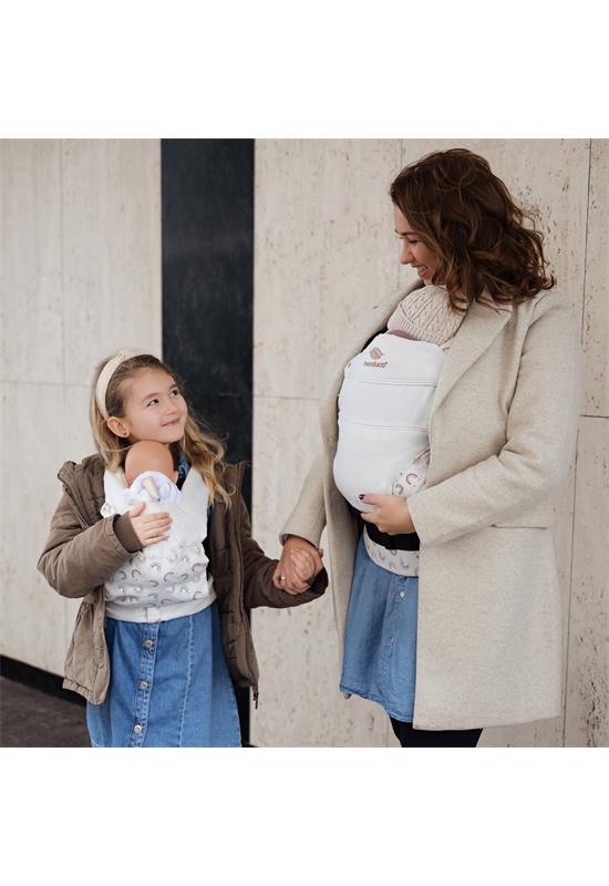 Manduca Doll Carrier Puppentrage Rainbow Day family