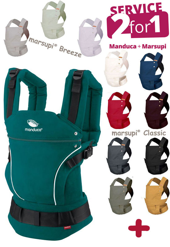 Service 2for1 Marupi und Manduca First teal