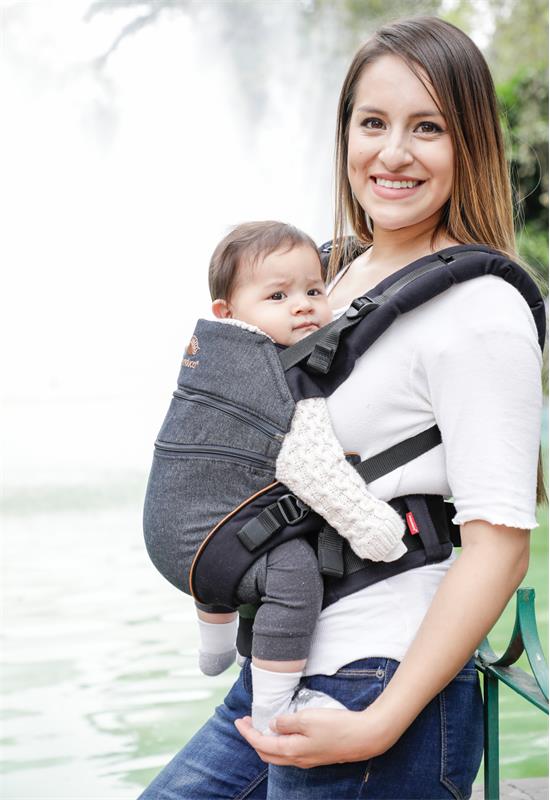 Manduca XT Babytrage denimblack toffee hip