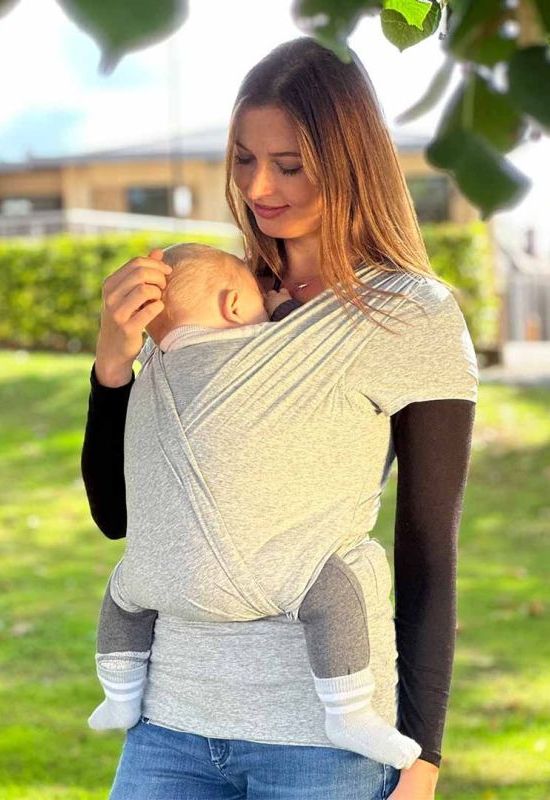 Quokkababy Trage T-Shirt grey life