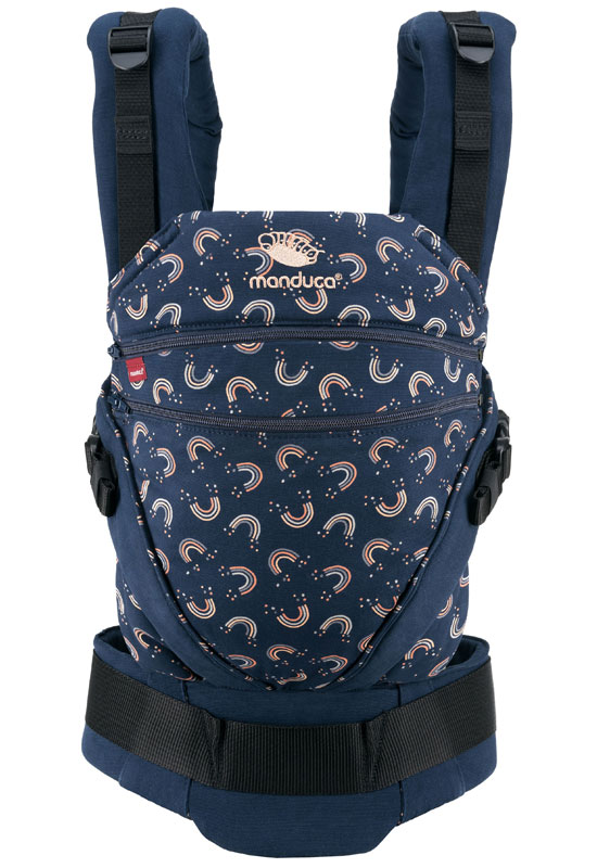 Manduca XT Babytrage Limited Edition Rainbow night front