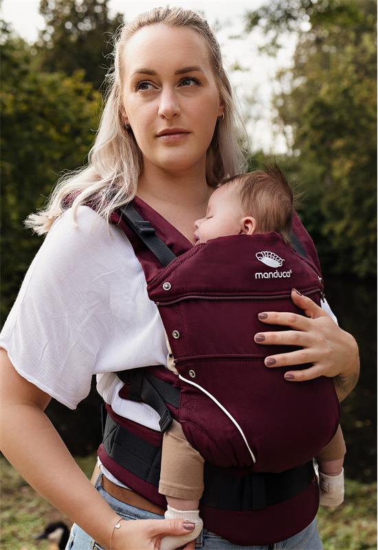 Manduca First Pure Cotton Babytrage berry life