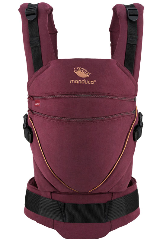 Manduca XT Babytrage denimberry toffee front