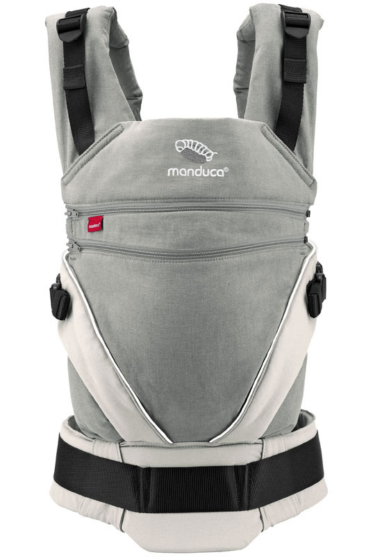 Manduca XT Babytrage grey white front
