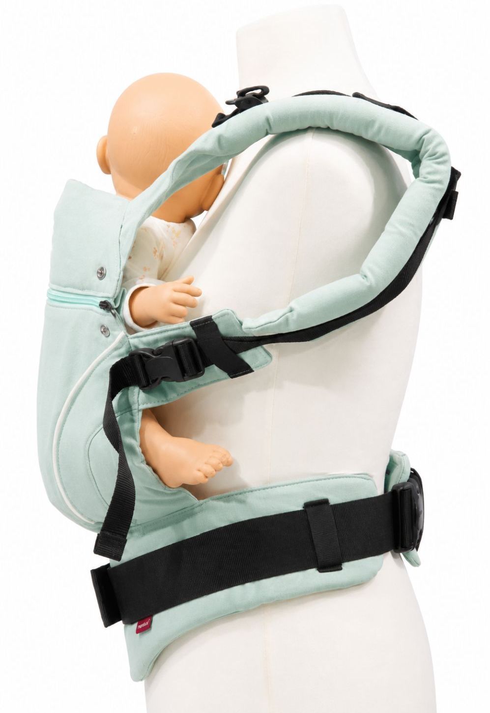 Manduca First Pure Cotton Babytrage  mint front