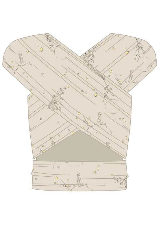 Manduca Sling Tragetuch Botanic Vanilla back