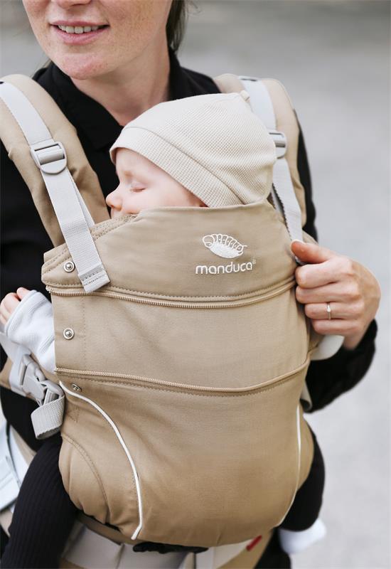 Manduca First Monochrome Babytrage nougat detail