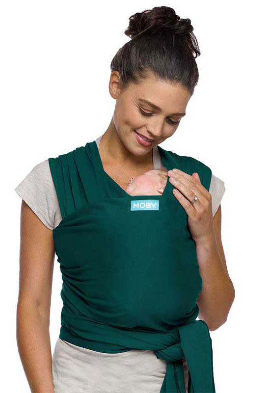 elastisches Moby Wrap Tragetuch in der Farbe Classic Pacific