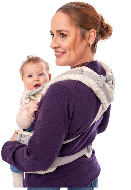 Manduca First Limited Edition Babytrage Botanic vanilla back